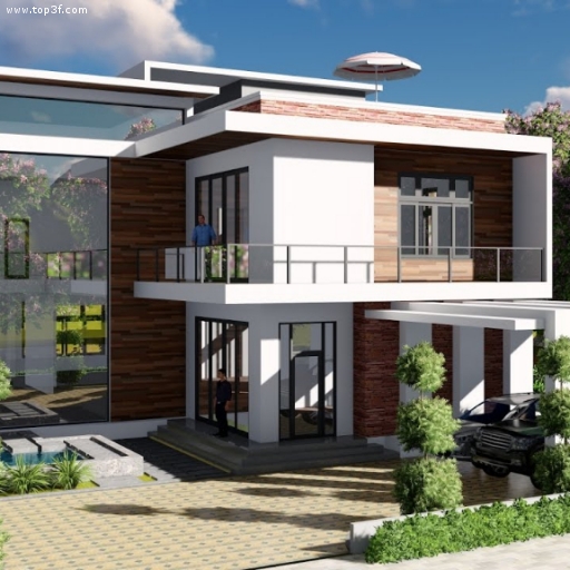 Sketchup Modeling + Lumion Render 2 stories Villa